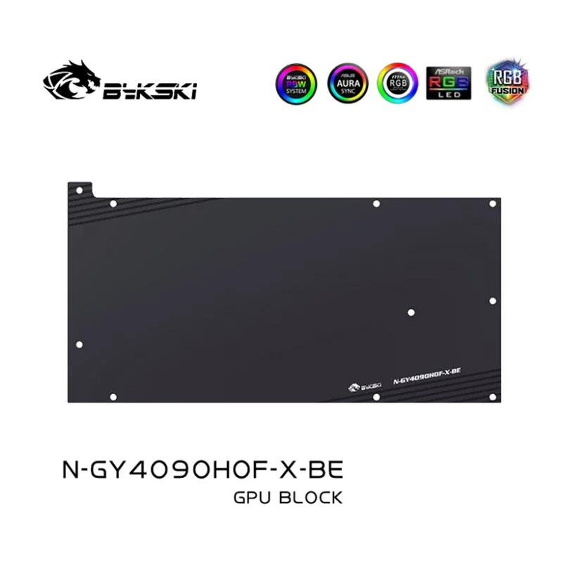 Bykski N-GY4090HOF-X Water Block for GALAX GeForce RTX 4090 HOF OCLAB Plus GPU Card /Copper Cooling Radiator RGB SYNC