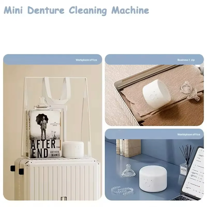 Xiaomi MIJIA Ultrasonic eyewear cleaning machine household cleaning jewelry necklace braces cleaner portable cleaning machine
