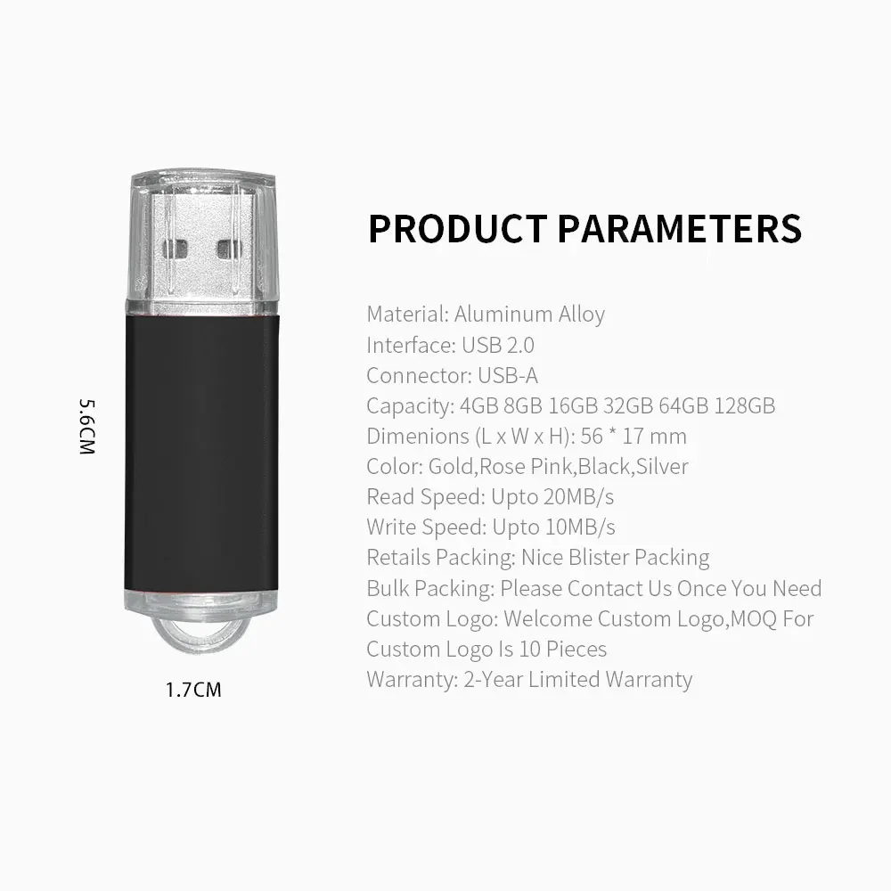 Groothandel USB Flash Drive 50 stks 2.0 Pen Drives 4 GB 8 GB 16 GB 32 GB 64 GB Pendrive Usb Memory Stick Gratis Logo voor Fotografie Gift