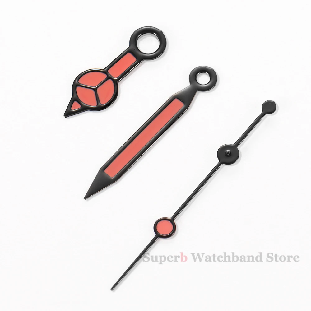NH35 NH36 7S26 7S36 4R35 4R36 Watch Hands Black Blue Silver Red Green Hands Green Luminous 7.5*12*12.5mm Diving Watches Pointers