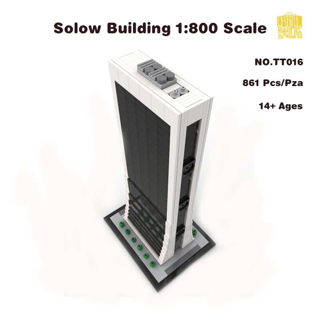 

MOC TT016 Solow Building 1:800 Scale Model With PDF Drawings Building Blocks Bricks Toys Birthday Christmas Gifts