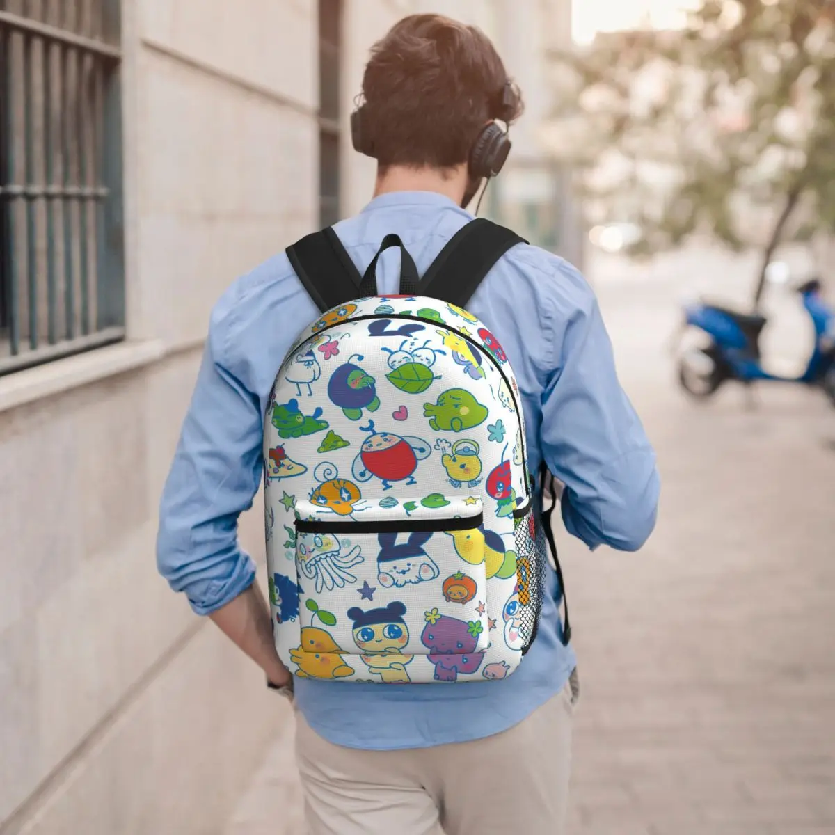 Tamagotchi Friends Backpack Student BookBag Kids School Bag Computer Shoulder Bags for Men Women