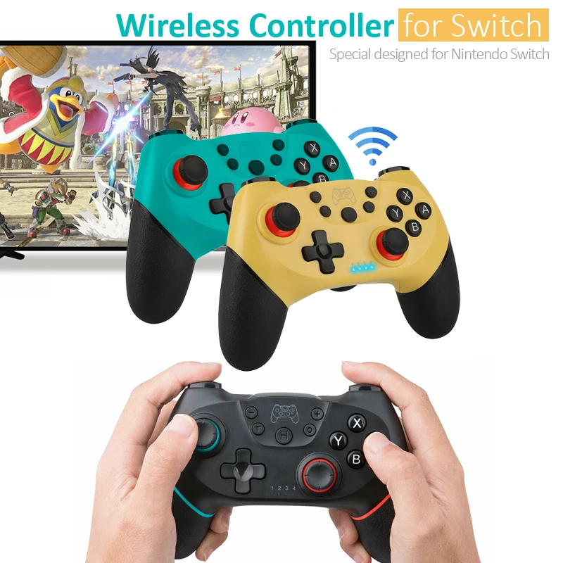 

2024 Wireless Gamepad for Nintendo Switch OLED Bluetooth-Compatible Gamepad USB Joystick Controller for NS-Switch Console