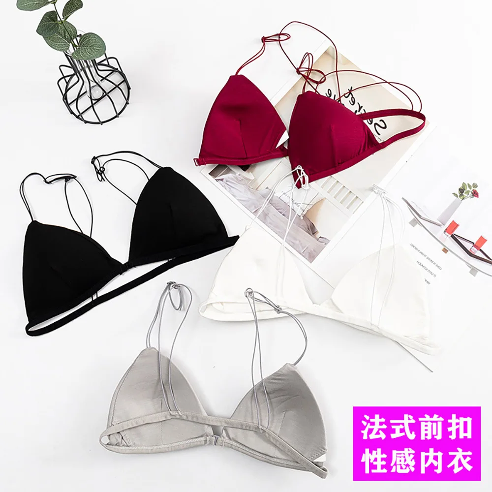 3D Sexy Lingerie Sport Bra Top Bra Push Up Bralette Brassiere Women Underwear front button girl sports triangle bowl bra vest