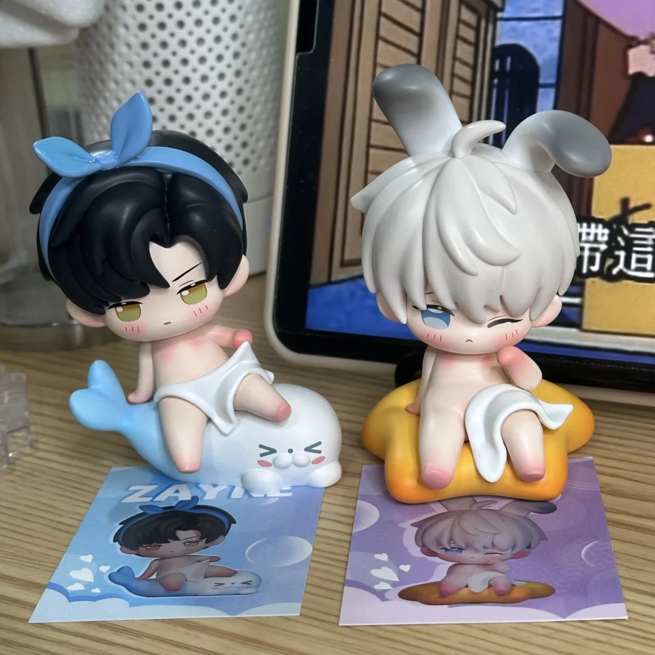 10 cm liefde en diepe ruimte spel Zhou Li Shen Qi Yu Shen Xing terugkeer Qin Che meid set klei ornament schattig desktop decoratie cadeau