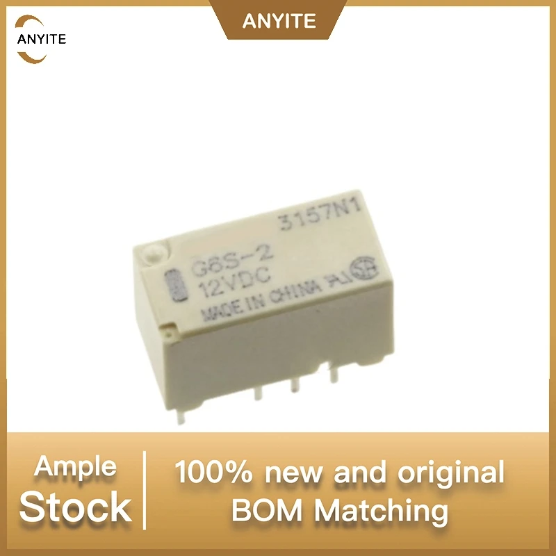 New 10Pcs/LOT  G6S-2-3VDC  G6S-2-5VDC G6S-2-12VDC G6S-2-24VDC DC 5V 12V 24V