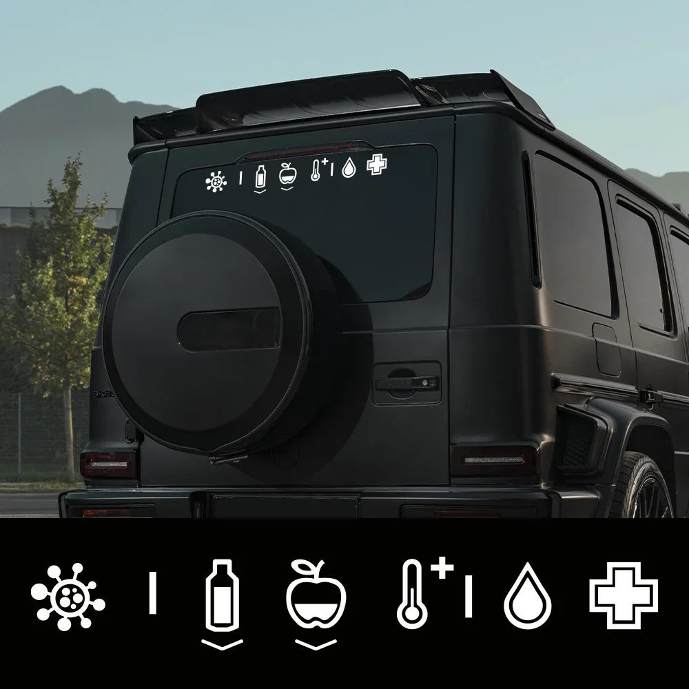 

Cute Small Life Signs Car Stickers Creative Waterproof Camper Truck Body Window Vinyl Decals Auto Body Decoration Accessories