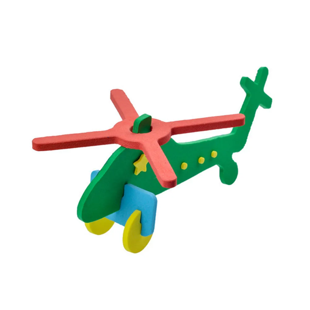 Rompecabezas de animales 3D para niños, rompecabezas con tema de avión, bricolaje, desarrollo de niños, actividad de aprendizaje divertida, juego de rompecabezas, regalo para niños, 8 Uds.