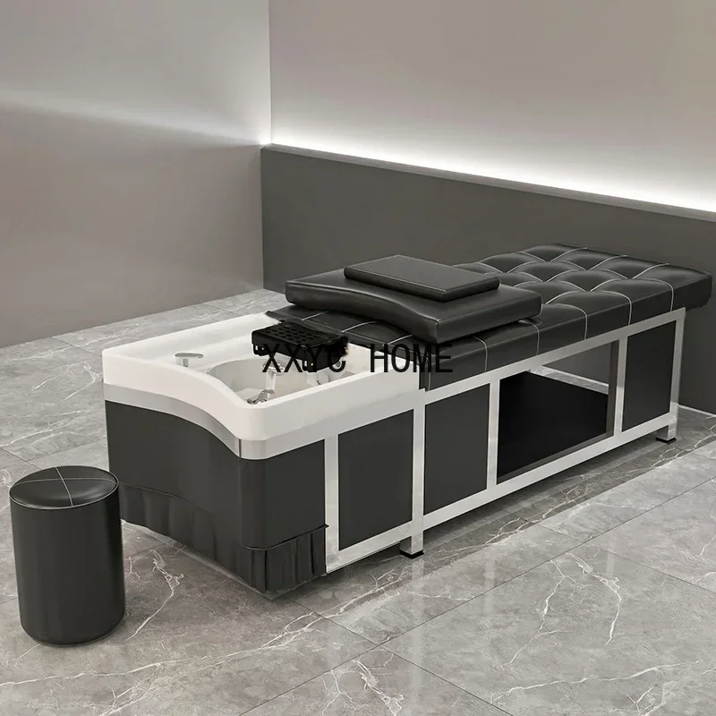 

Ergonomics Shampoo Bed Wash Hair Steel Japanese Head Spa Water Circulation Head Hair Cama De Champu Salon Equipment