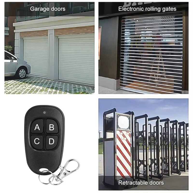 2Pcs Wireless Copy Remote 433Mhz Electric Garage Door Opener Remote Duplicator Clone Code Controller