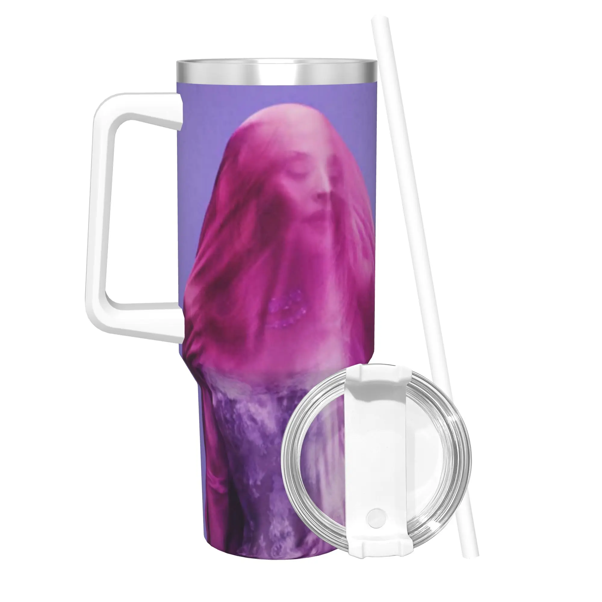 M-Madonnas Confessions II 40oz Tumbler Stainless Steel Double Wall Vacuum Insulated  Mug With Straw