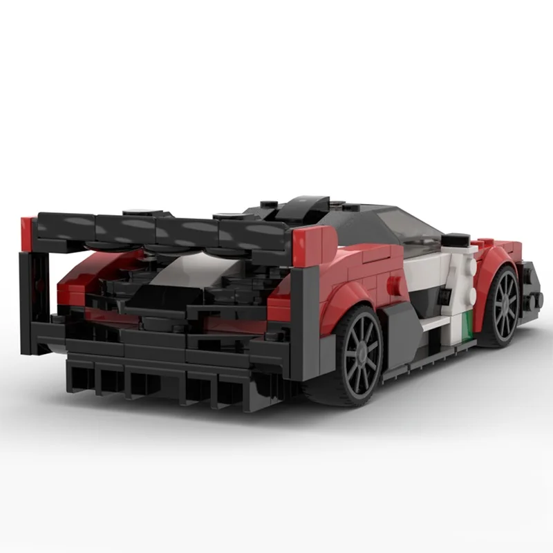ตัวต่อ MOC McLarenesd Senna GTRs City Champions จำนวน 406 ชิ้น ของเล่นตัวต่อแบบ DIY สำหรับเด็ก ของขวัญคริสต์มาส ของเล่นเสริมสร้างทักษะด้านสถาปัตยกรรม