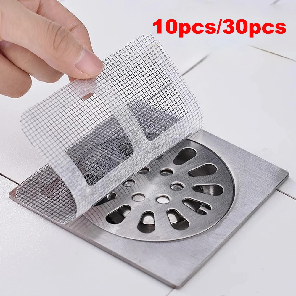 

New Disposable Shower Drain Hair Catcher For Bathroom Kitchen Mesh Shower Drain Covers Floor Sink Strainer Filter Hair Stopper