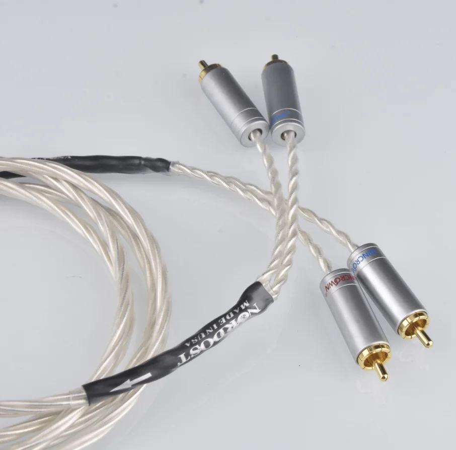 Nordost odin 2 High End Hi-Fi Audiophile Audio RCA Signal Cable Double Lotus Sterling Silver Audio Cable CD Amplifier Tube Cable