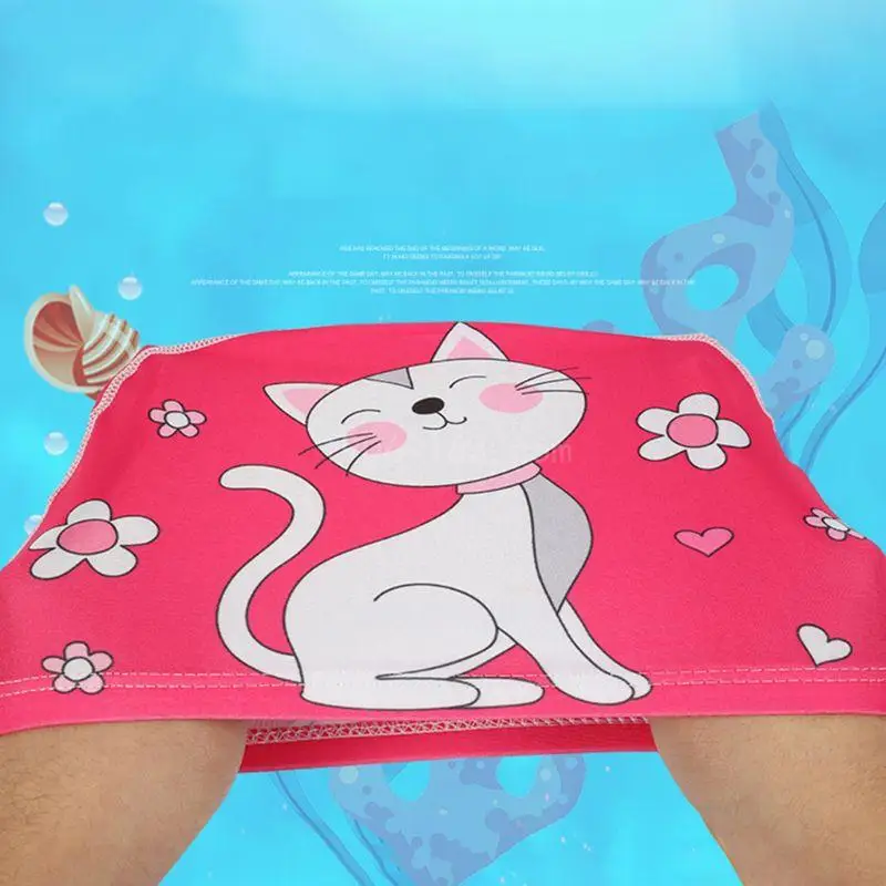 Children Baby Swimming Cartoon Animal Prints Waterproof Protect Ears So