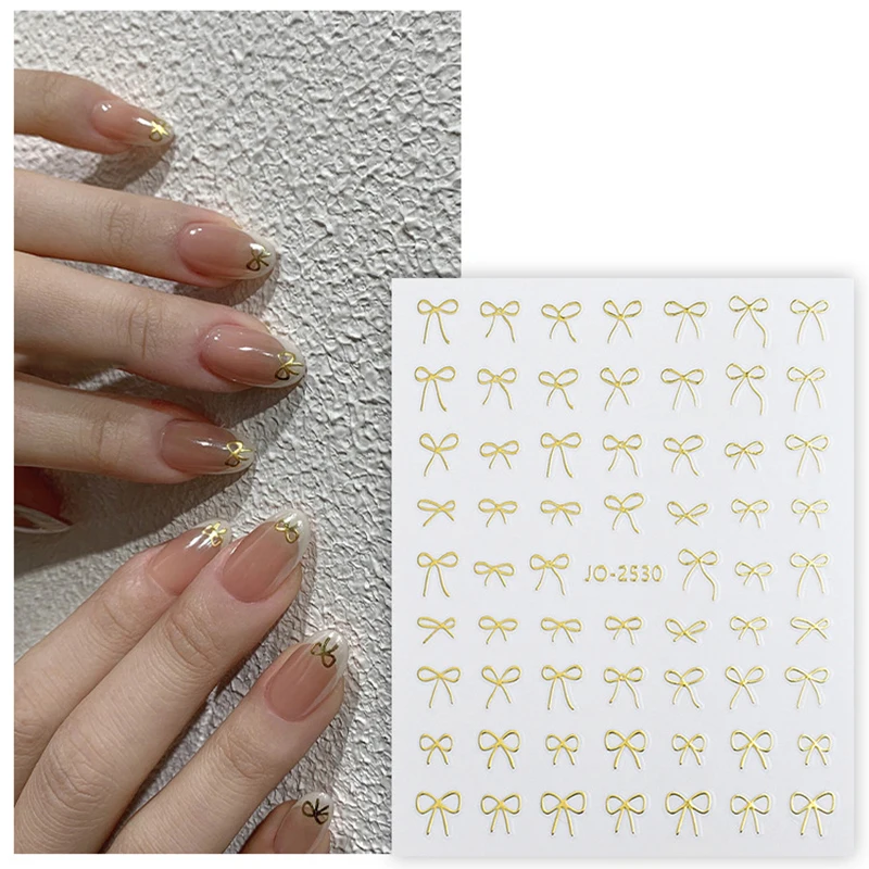 Minimalist ische Linie Bogen Nail Art Aufkleber Aufkleber ultra dünne selbst klebende Nagel aufkleber für Nail Art Dekoration Nagel abziehbilder für Frauen