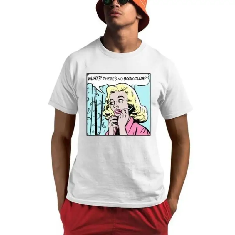 

Nicole Behnam Wearing Wait There Äôs No Book Club T Shirt