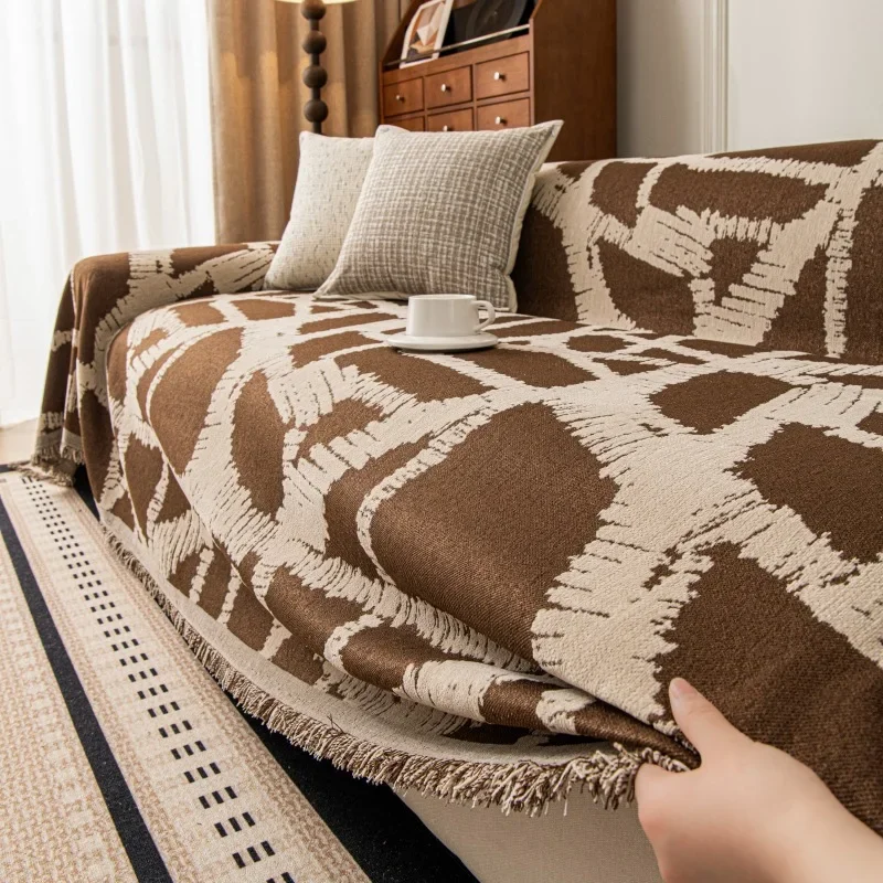 Chenille Sofa Cover Non Slip Wear Resistant Modern Simple Sofa Cushion Four Season Universal Living Room Home Textiles