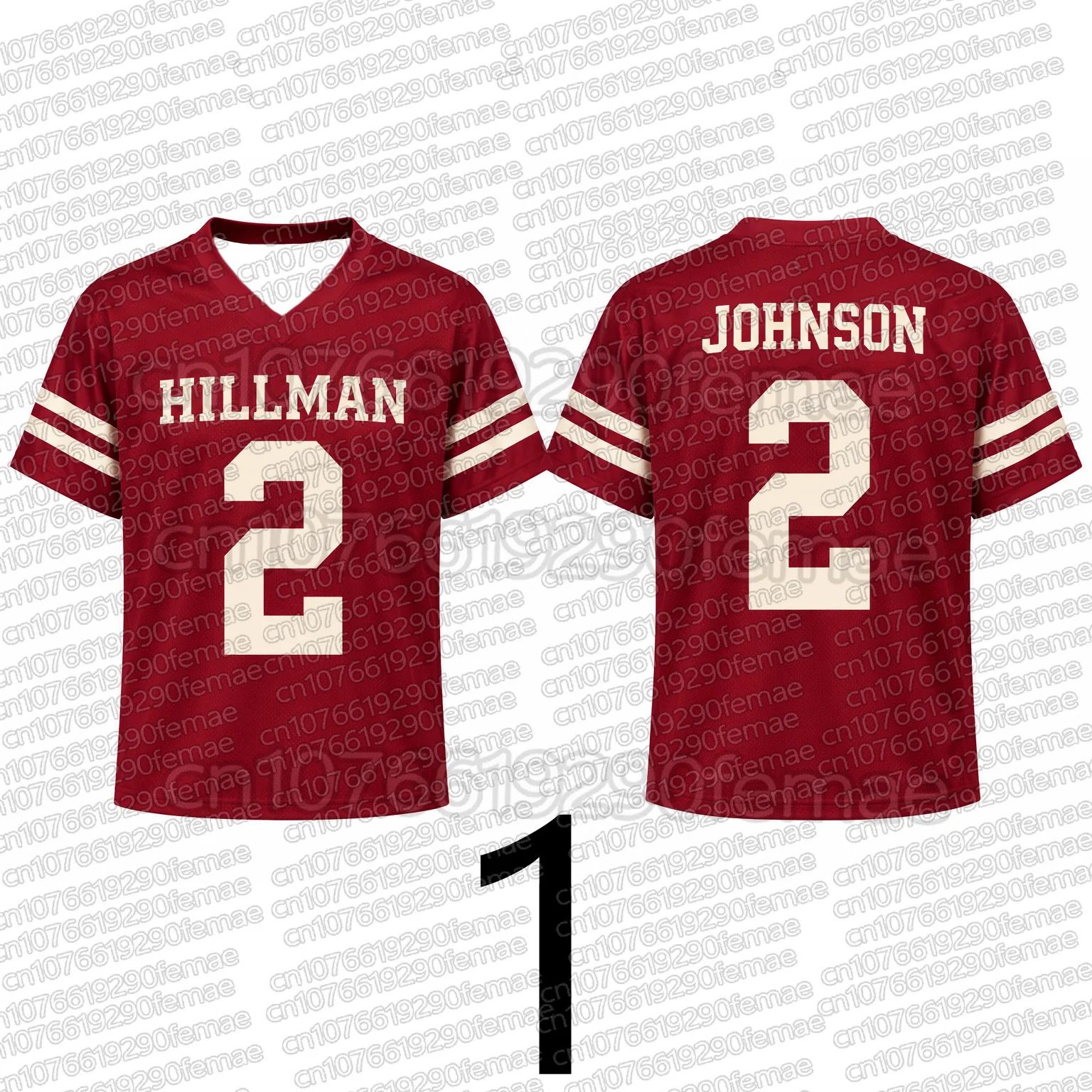 2026 Neues A Different World Damen-Fußballtrikot Hillman College Name Nummer Herren-Print-T-Shirt Amerikanisches Sport-Top – Detail 3