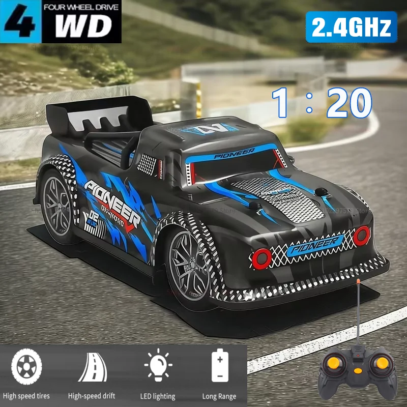 

Новый 1:20 4-WD внедорожный радиоуправляемый дрифт-автомобиль со светодиодной подсветкой, высокоскоростная гоночная игрушка с дистанционным управлением для детей и взрослых, подарок для игр на открытом воздухе в помещении