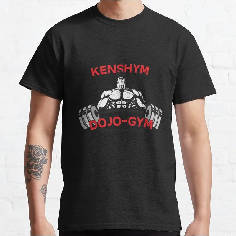 Kenshiro Fist of the North Star T‑Shirt 100% Cotton printed Tee Vintage Hokuto No Ken Anime Streetwear Casual Short Sleeve Tops