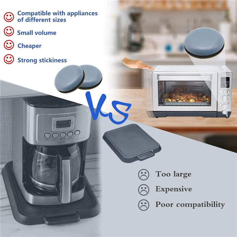 Pizza Maker Counter - Deslizadores de eletrodomésticos WORTHOWN-30Pcs para balcão,