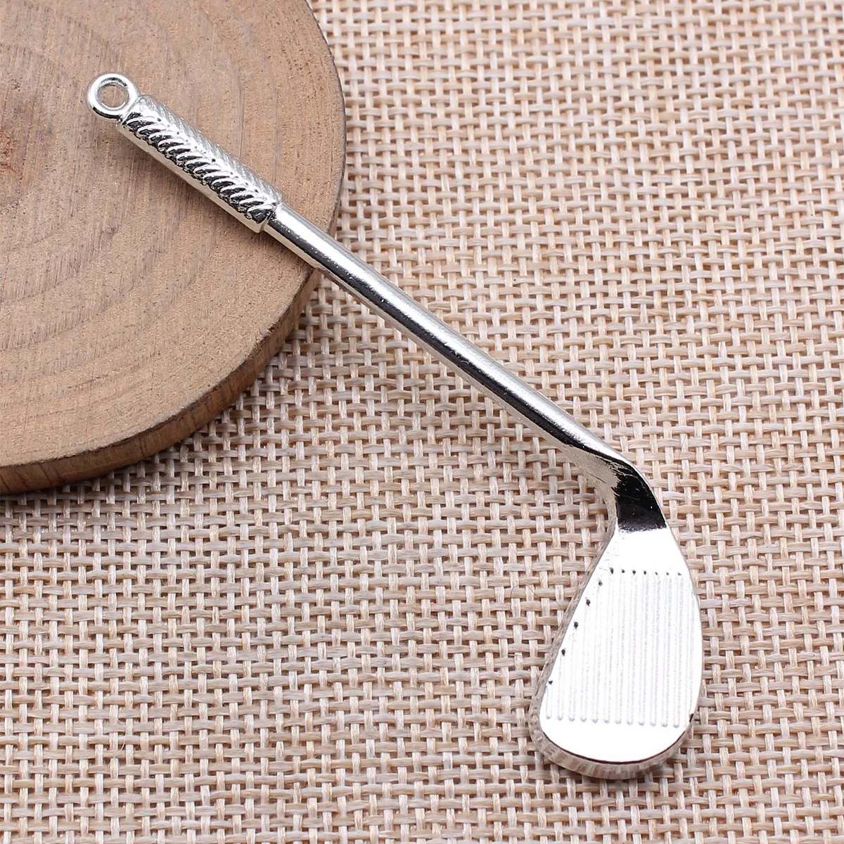 

10pcs 78x26mm(3.07x1.02inch) 3 Colors Antique Bronze Color Antique Silver Color Rhodium Color Golf Club Charms Pendants