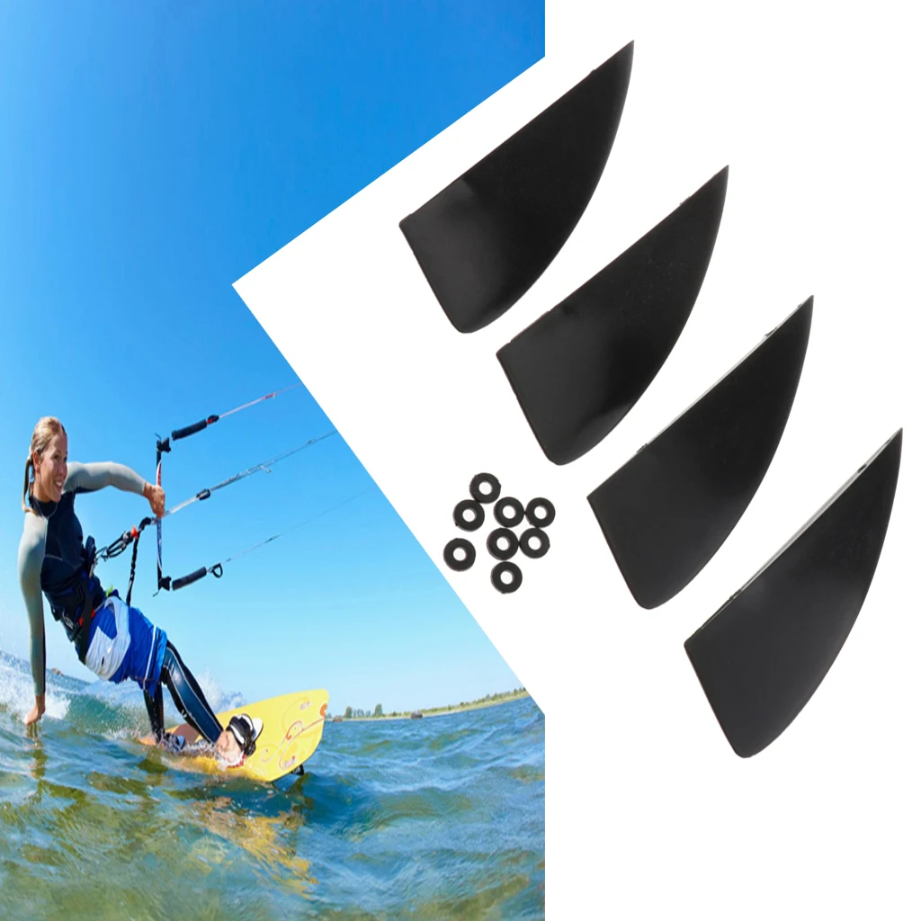 2 sztuk/4 sztuk Fin dla Kiteboarding Fin Kitesurfing latawiec pokładzie Fly Surf Gear Fly Kite deska serfingowa Fin akcesoria