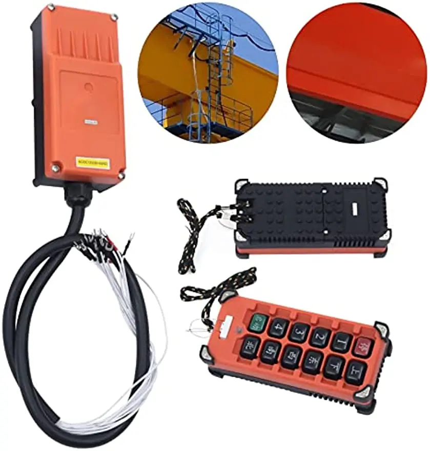 12V Crane Remote Controller Wireless Transmitter Receiver Tool Silicone Button