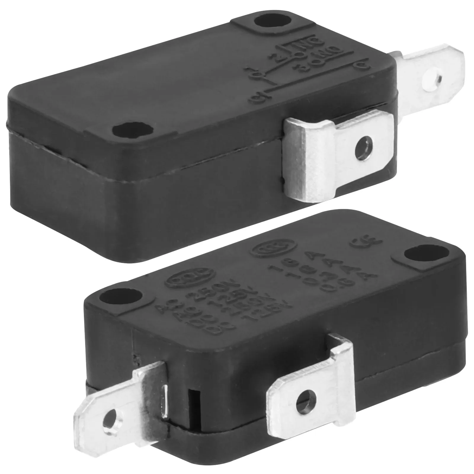2Pcs Micro Switch 2-Pin Normally Open for Microwave Oven Door Replacement Universal Home Appliance Limit Switch with Sensitive view 3