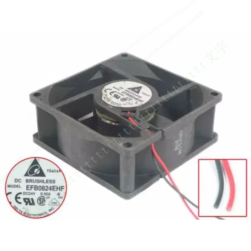 

W FOR Delta Electronics EFB0824EHF B DC 24V 0.35A 80x80x32mm Server Cooling Fan