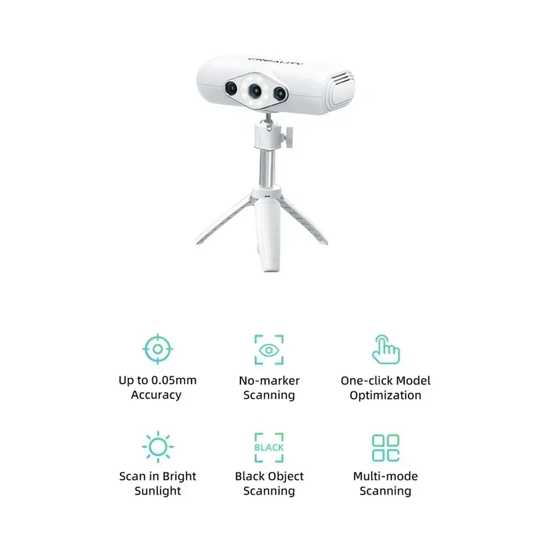 

Go 3D-сканер CR-Scan 0,05 мм Высокоточный портативный без маркера Сканирование Моделирование Автоматическое соответствие Модернизированный комбинированный