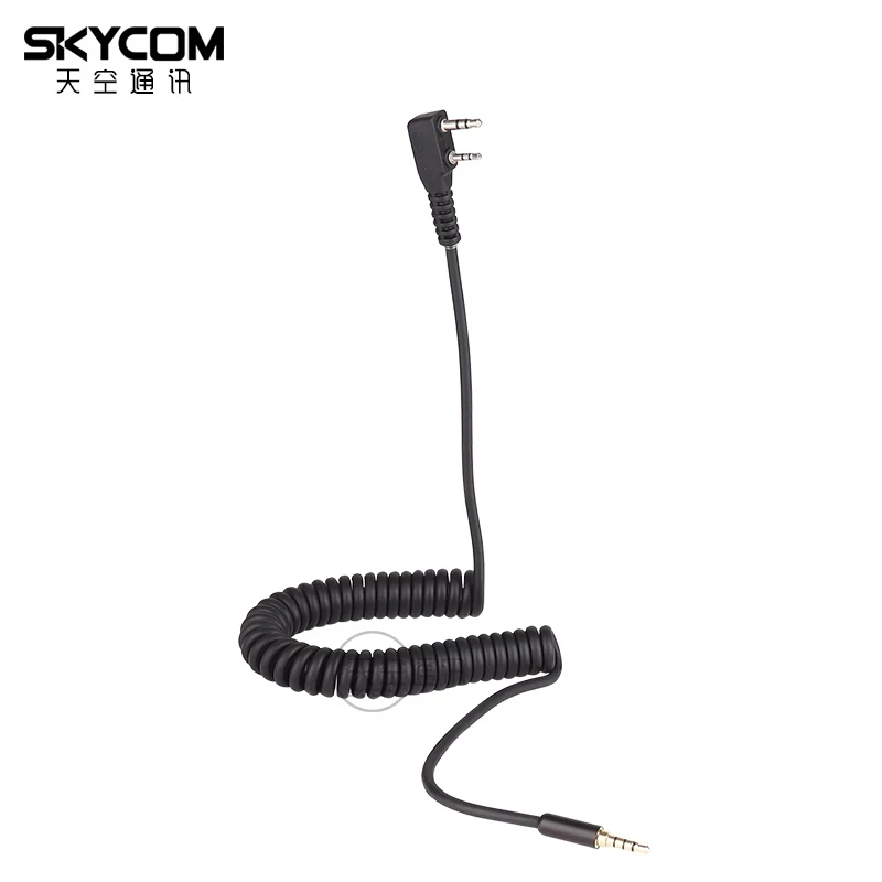 

2Pin K Head To 3.5MM Audio Cable for Kenwood TYT for Baofeng UV5R 888S Walkie Talkie CW key