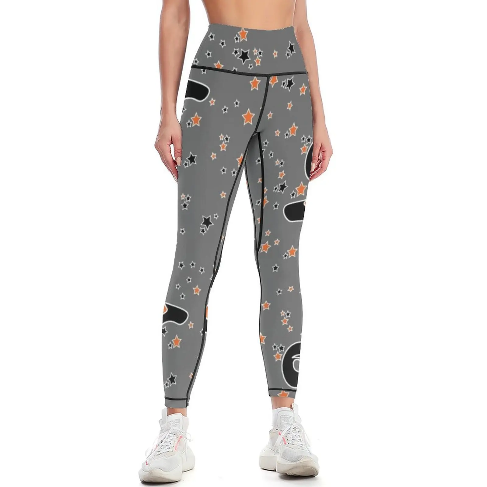 Starry Witch Hat Pattern on Grey Leggings Fitness woman joggers for Womens Leggings