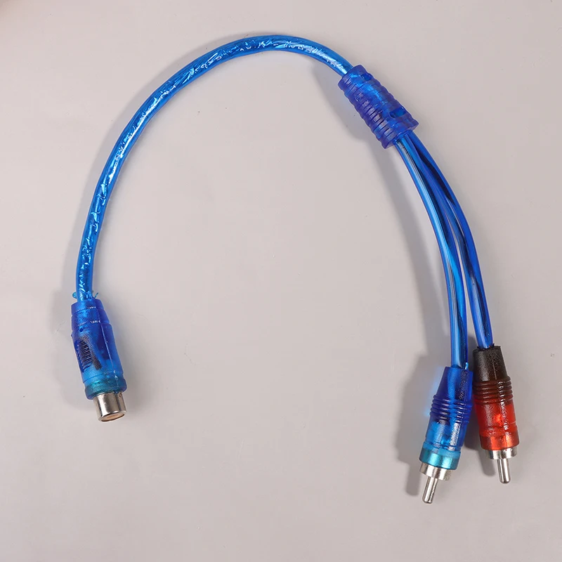 Répartiteur audio MP3 pour voiture, 1RCA femelle vers 2RCA mâle, adaptateur, convertisseur, une femelle vers deux mâles, amplificateur, Y, nouveau