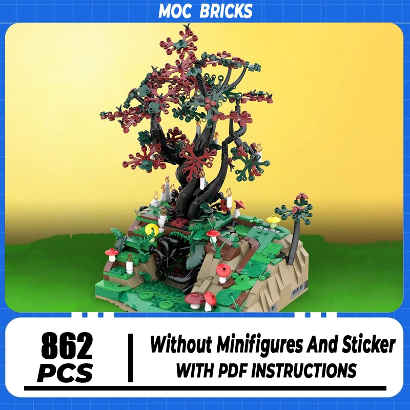 

Средневековая модель замка Moc, строительные блоки, модель ритуального дерева, технологические кирпичи, рождественские игрушки «сделай сам», сборка, подарки