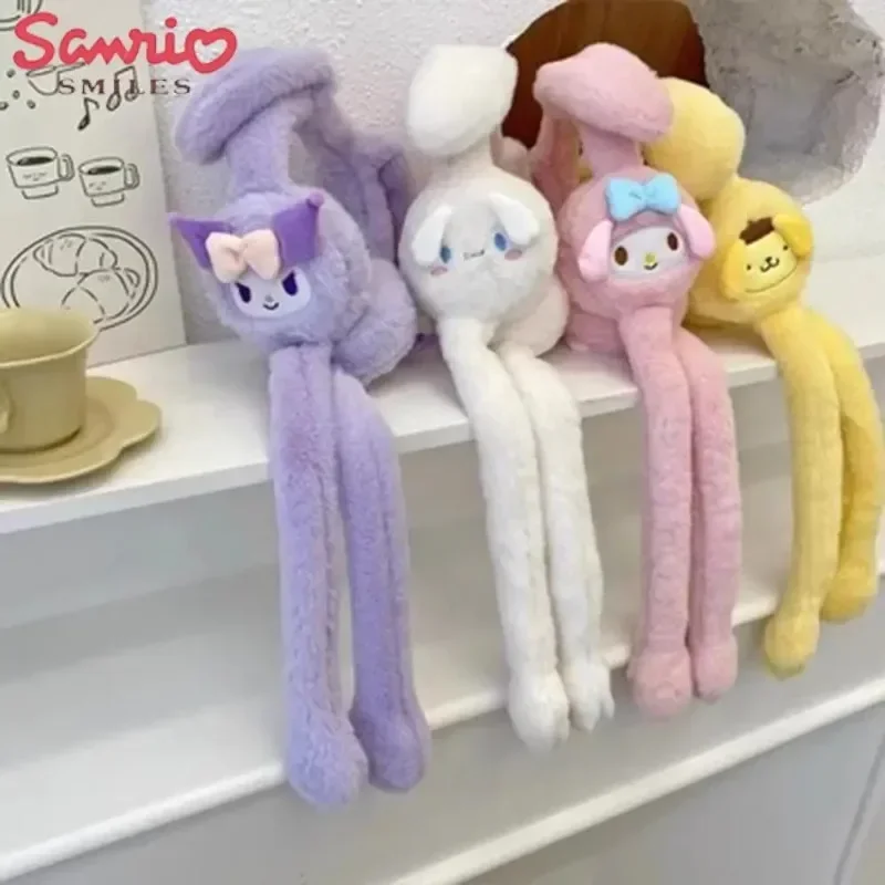 Sanrio Hello Kitty paraorecchie in peluche orecchie Move Anime Kawaii Kuromi Melody inverno addensato caldo ragazza carina studente Festival regalo