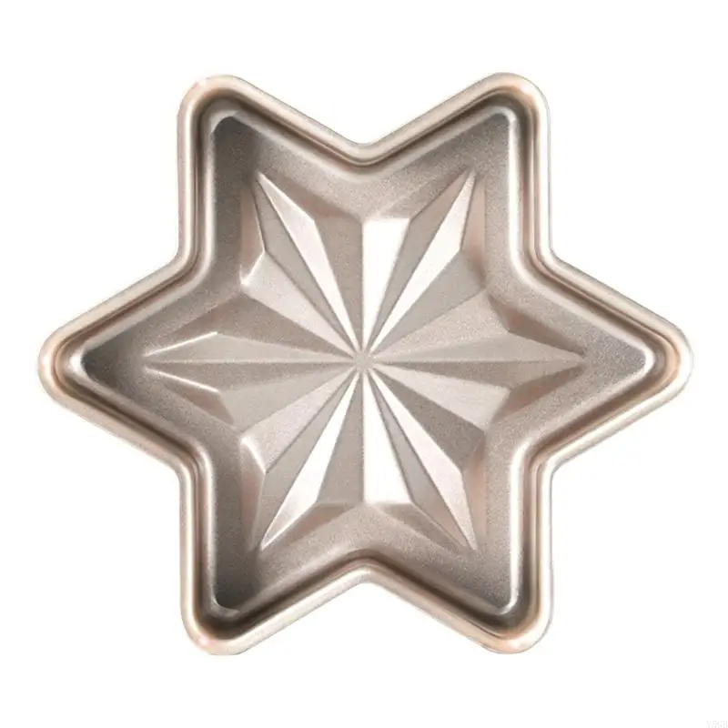 Six-Point Star Baking Pan Carbon Steel 20.5 Nonstick Cake Pan with 5 Depth, Oven Pan for Bread, Cakes and Daily Home Y5GB