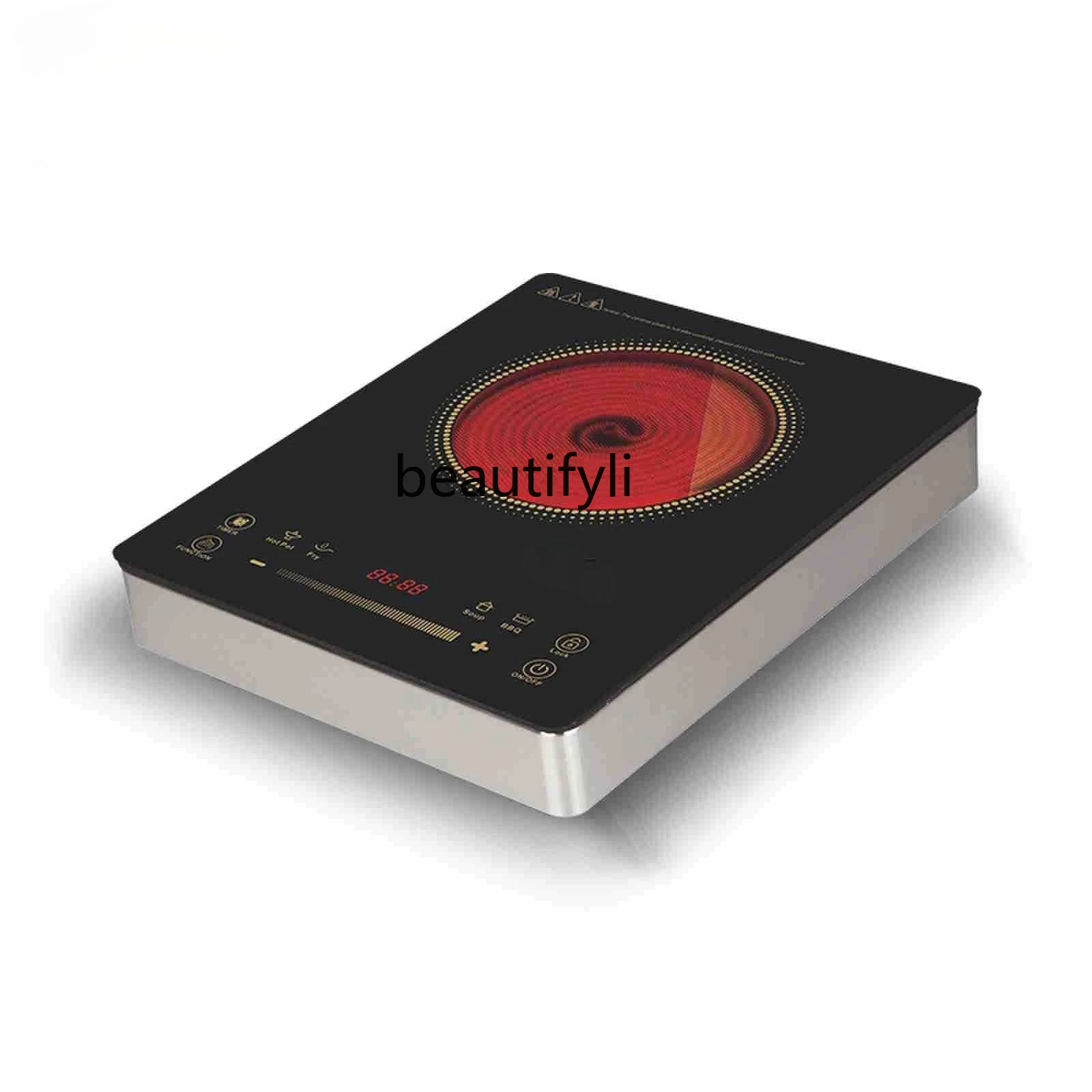 เตาไฟฟ้าเซรามิก เตาไฟฟ้าแบบสัมผัสในครัวเรือน 2000w ประหยัดพลังงานสูงผัดเตาไฟฟ้าเซรามิก