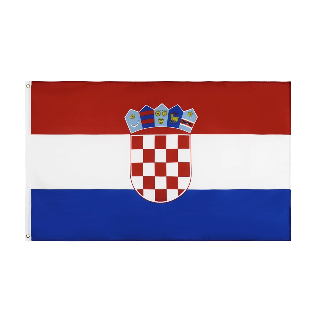 Croatian National Flag 90X150CM high quality polyester hanging hr hrv Hrvatska croatia Flag For decoration