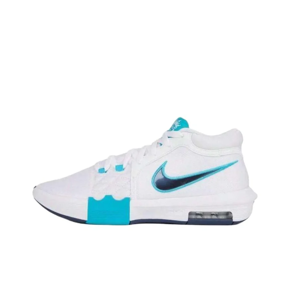 Nike Witness 8 Fabric Slip Resistant Abrasion Resistant Low top Basketball Shoes Men's White HQ2140-101