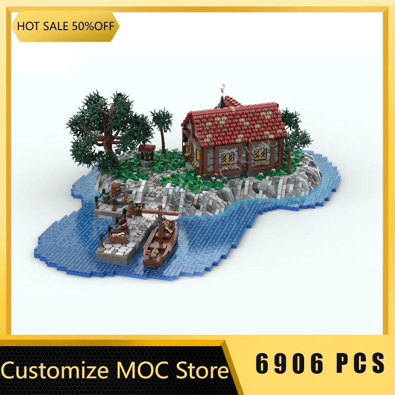 

New 6906 Parts Customized MOC Ocean Series Green Island Model Custom Puzzle Technology Creative Assembly For Children Toys Gifts