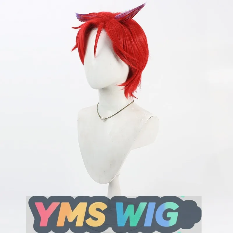 วิกผมคอสเพลย์ [YMS WIG] รุ่น Princess Orchestra Callisto สีแดงมีเส้นงอน