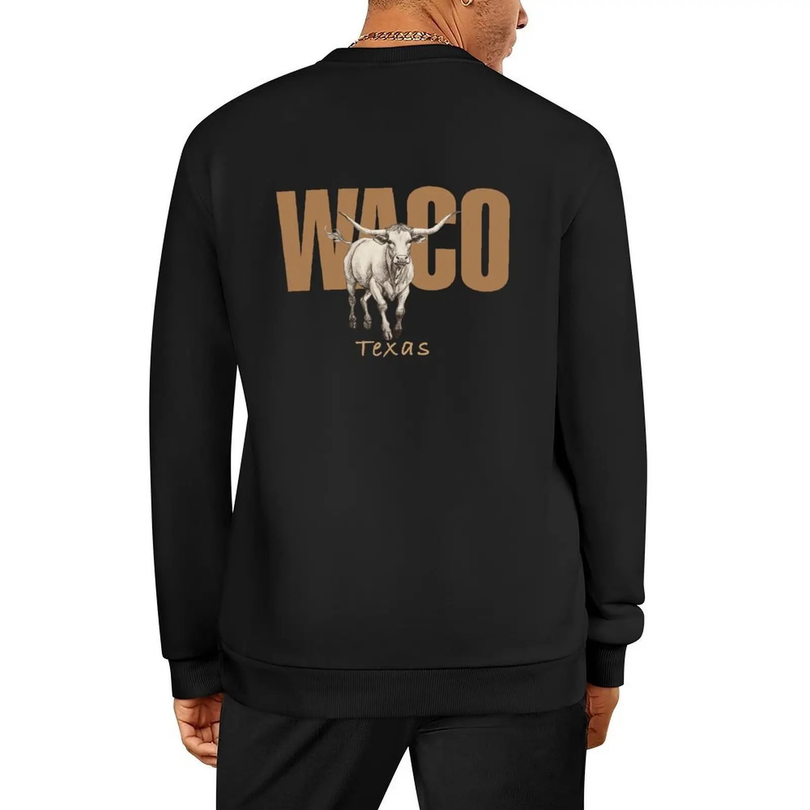 

Waco Texas Vintage Western Design Pullover mens designer clothes clothes for men japanese style tracksuit sports sweatshirt man