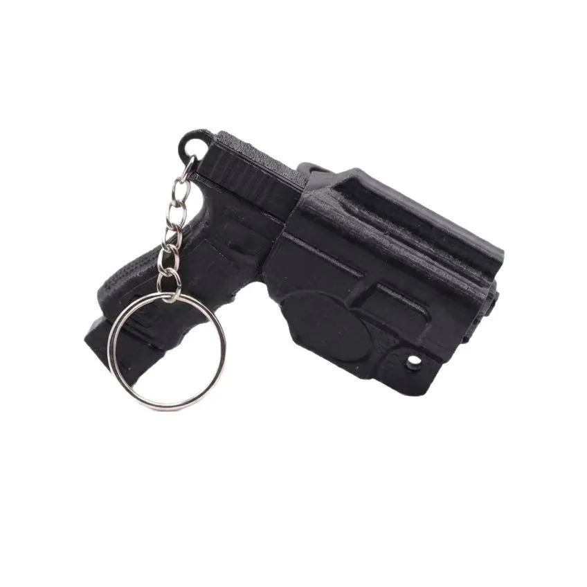 Simulierte Pistolenförmige Taktische Schlüsselanhänger Kreative Dekompressions-Accessoires Anhänger für Schlüssel Tasche Dekoration Männer Geschenk – Detail 4