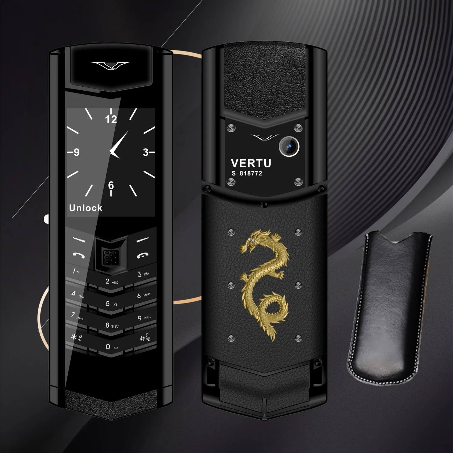 Luxury High Classic Senior Bussiness PhoneElegant Metal Signature Handmade Cellphone Dual SIM Bluetooth Dialer Mobile Phone 2G