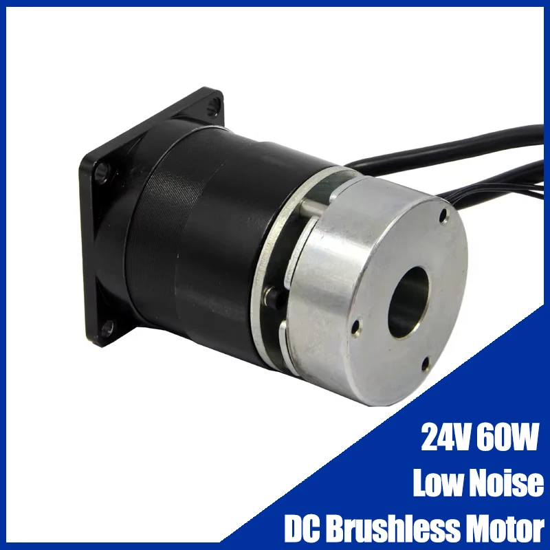 

24V 60W Low Noise BLDC 57mm DC Brushless Motor with Brake 3000RPM High Efficiency High Torque for Industrial Equipment