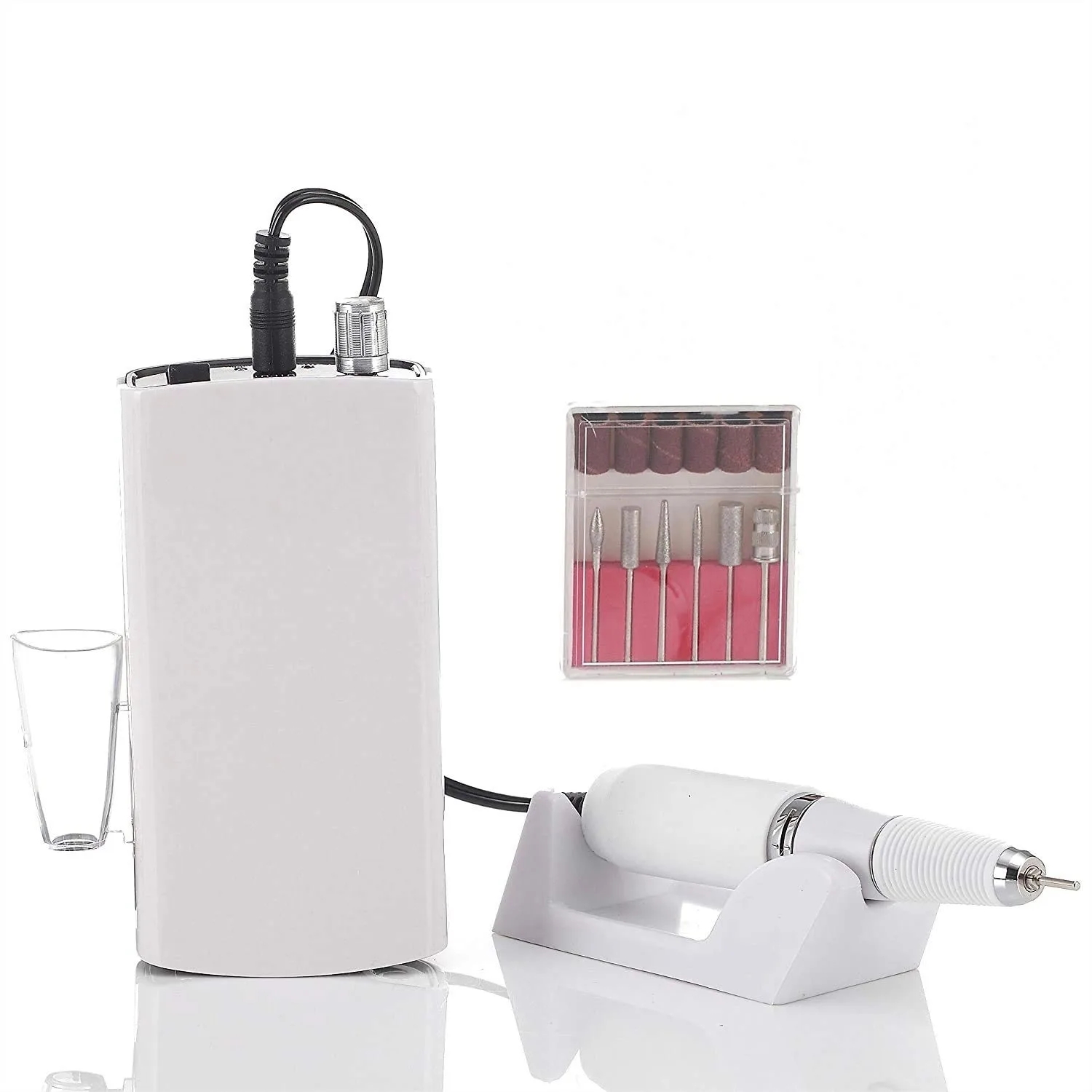 

Portable Rechargeable Electric Nail Drill Machine 30000RPM Nail File for Acrylic, Professional & Personal Use