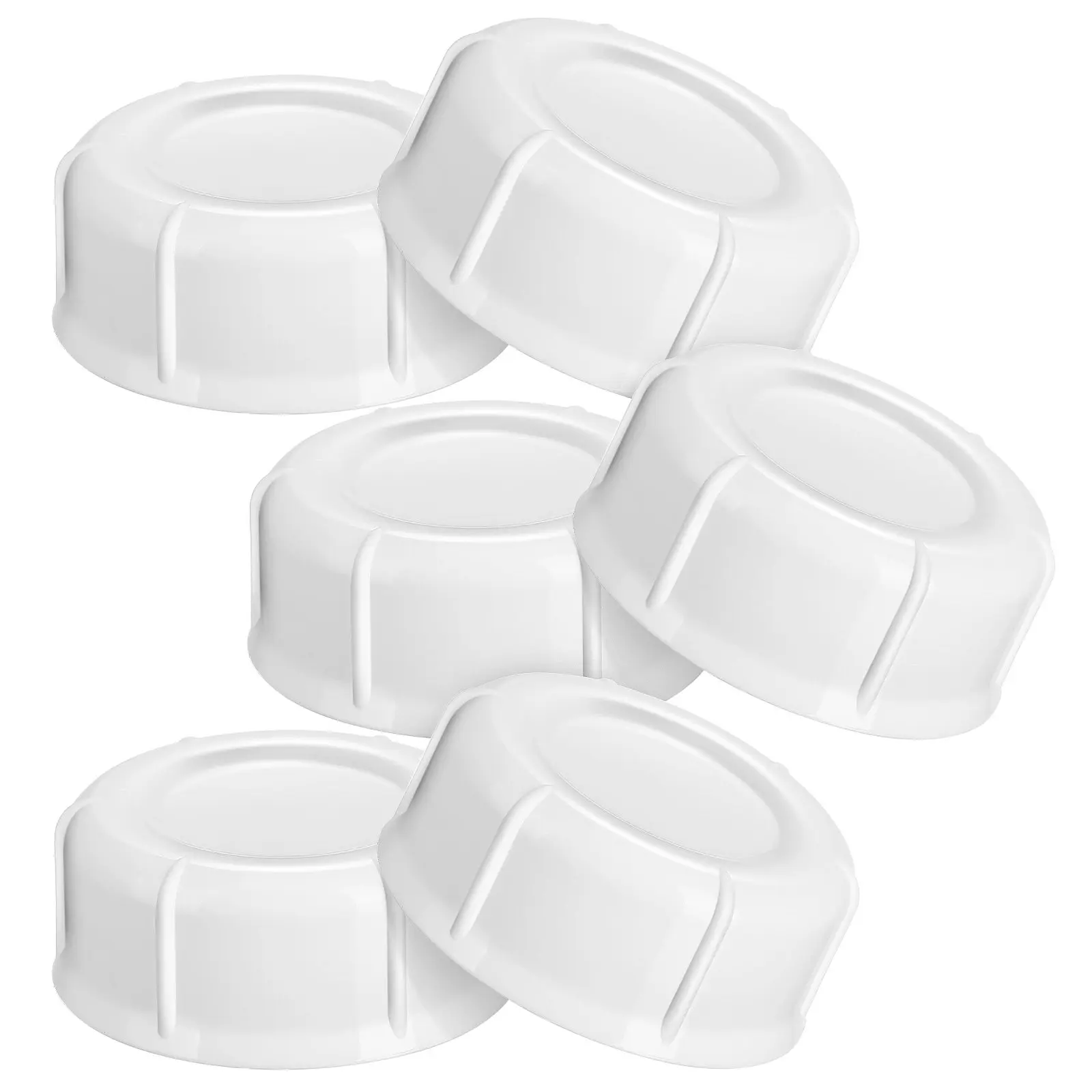 Baby Bottle Caps 6 Pack Leakproof Universal Plastic Screw On Replacement Lids for Feeding Bottles