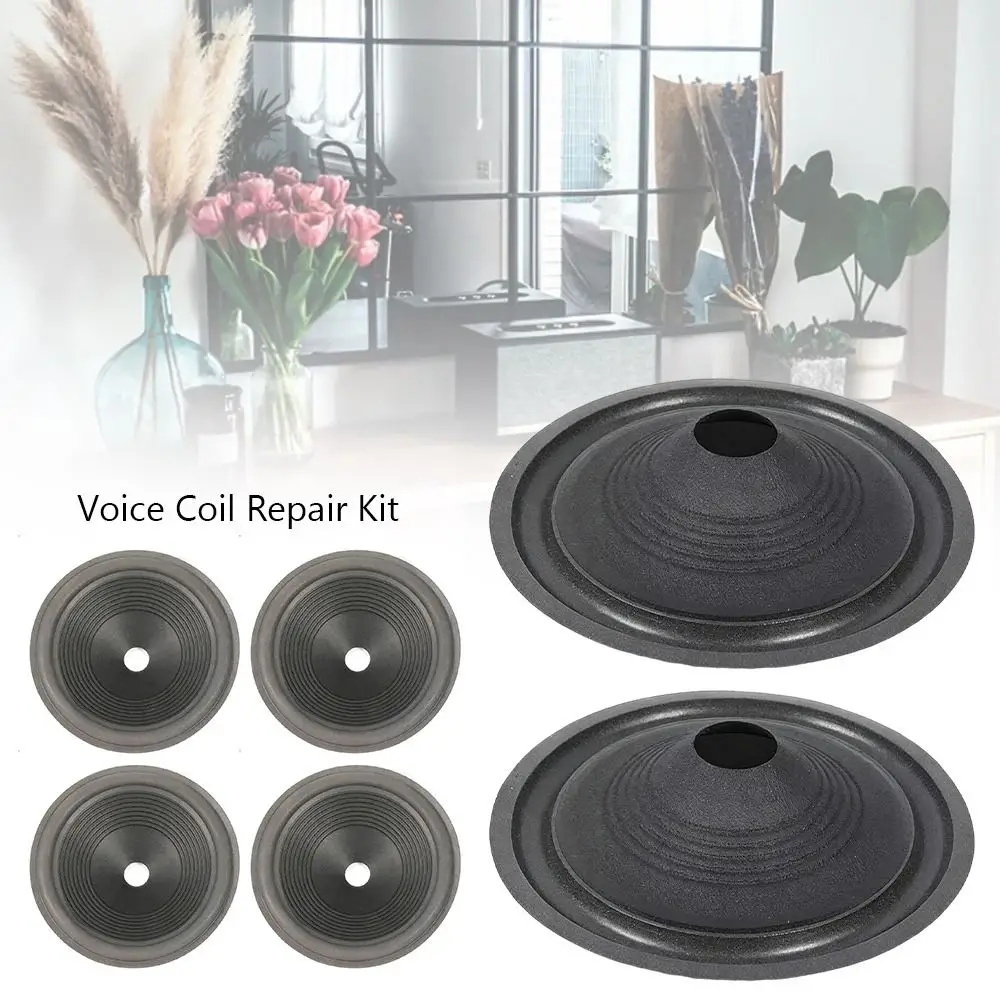 1Pcs 4/5/6.5/8/10/12inch Speaker Woofer Paper Cone Foam Surround Threaded Voice Coil Repair Kit Speaker Accessory